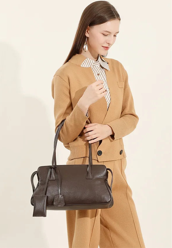 2025 New Cowhide Leather Shoulder Bag