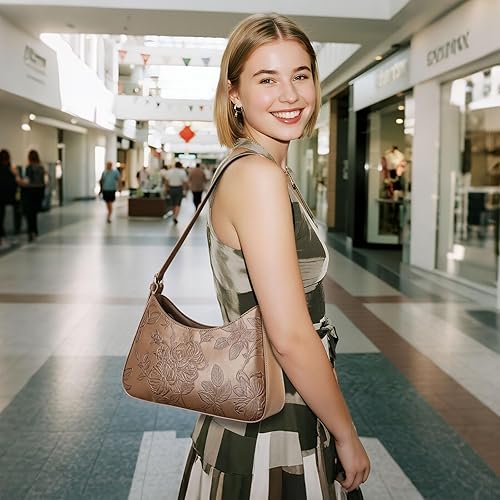 The Embossed Crescent Bag