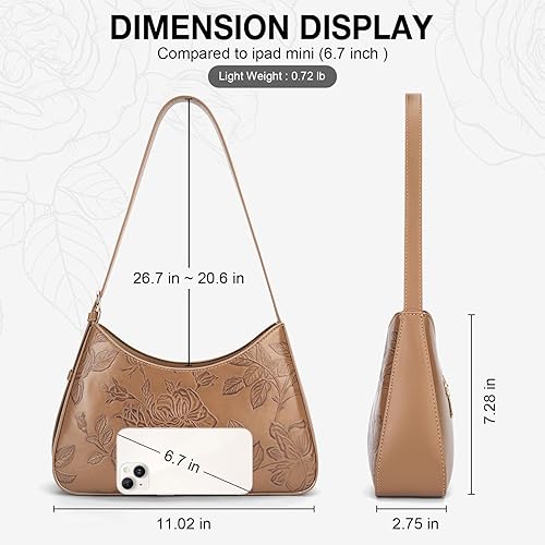 The Embossed Crescent Bag