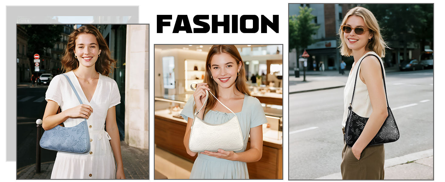 The Embossed Crescent Bag