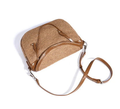 Women Grass Woven Shoulder Bag