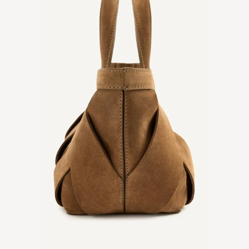 Mini Suede Shopper Bag