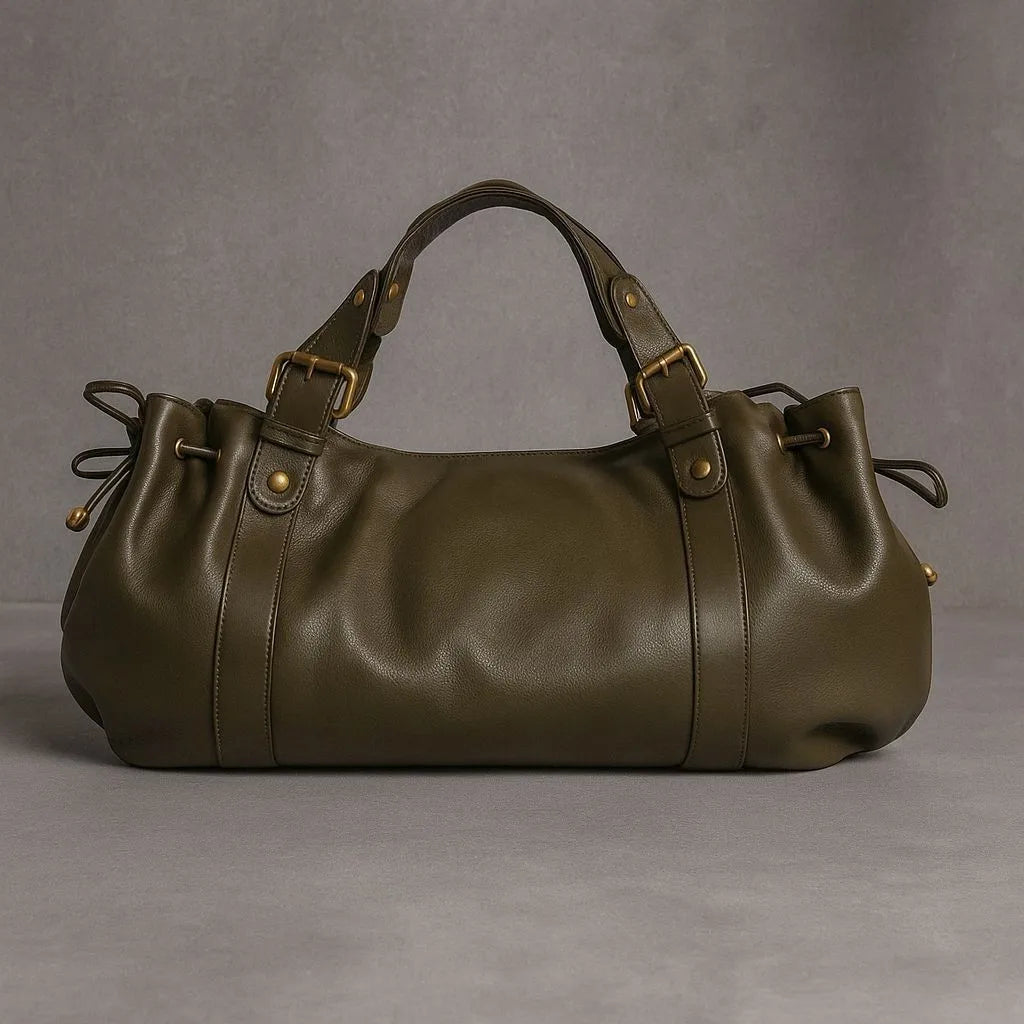 Vintage Soft Leather Tote Bag