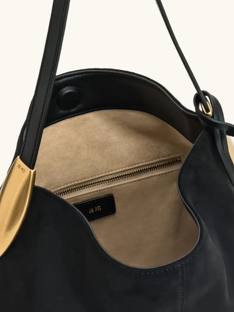 Nina Suede Armpit Bag