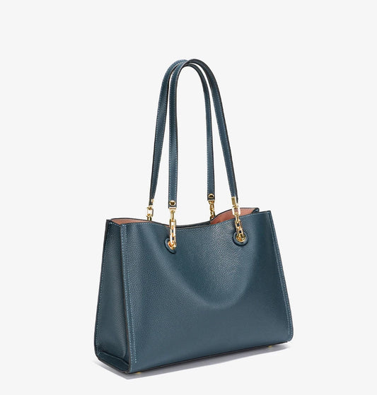 ZENCY Genuine Leather Tote Bag