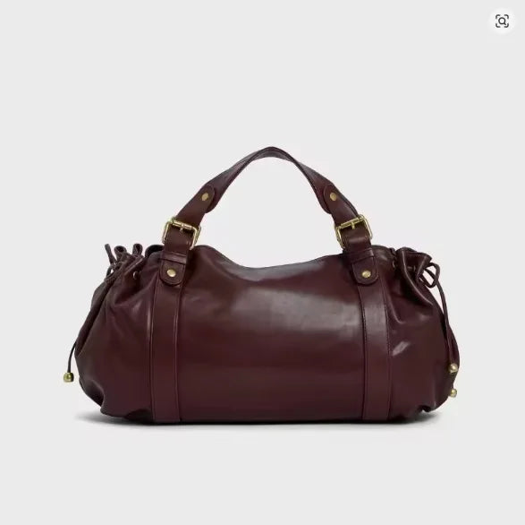 Vintage Soft Leather Tote Bag