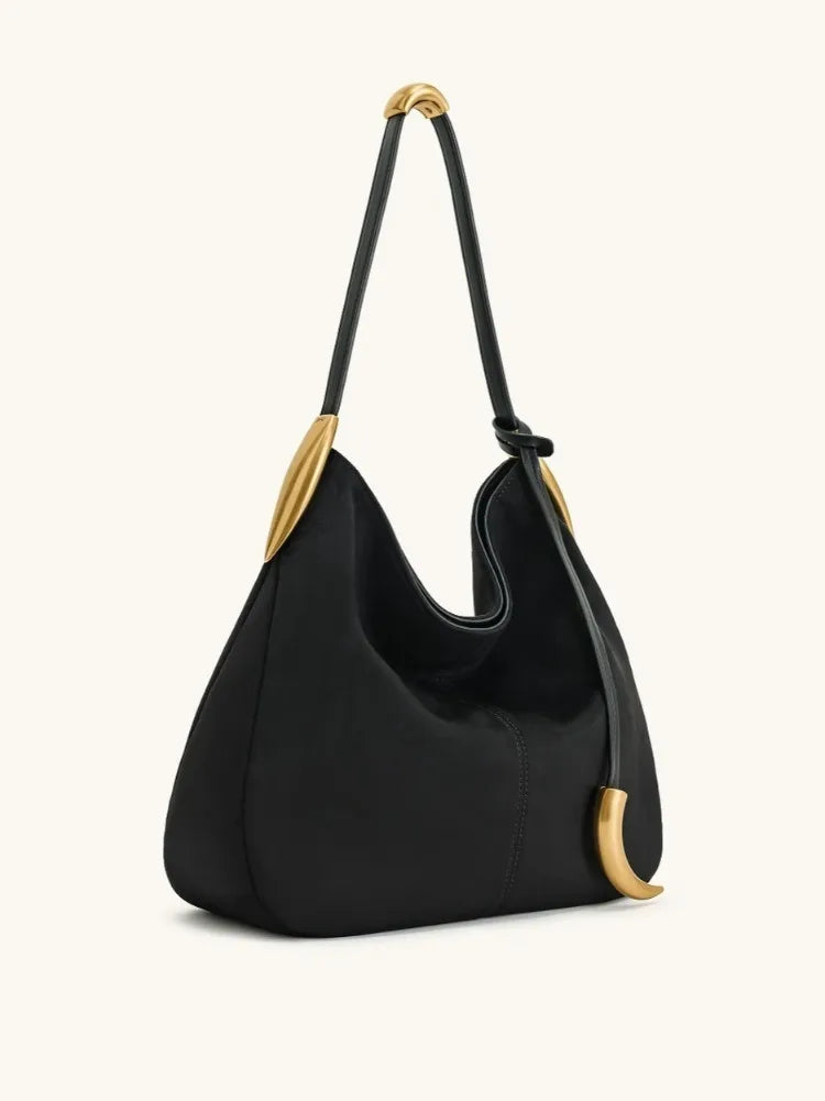 Nina Suede Armpit Bag