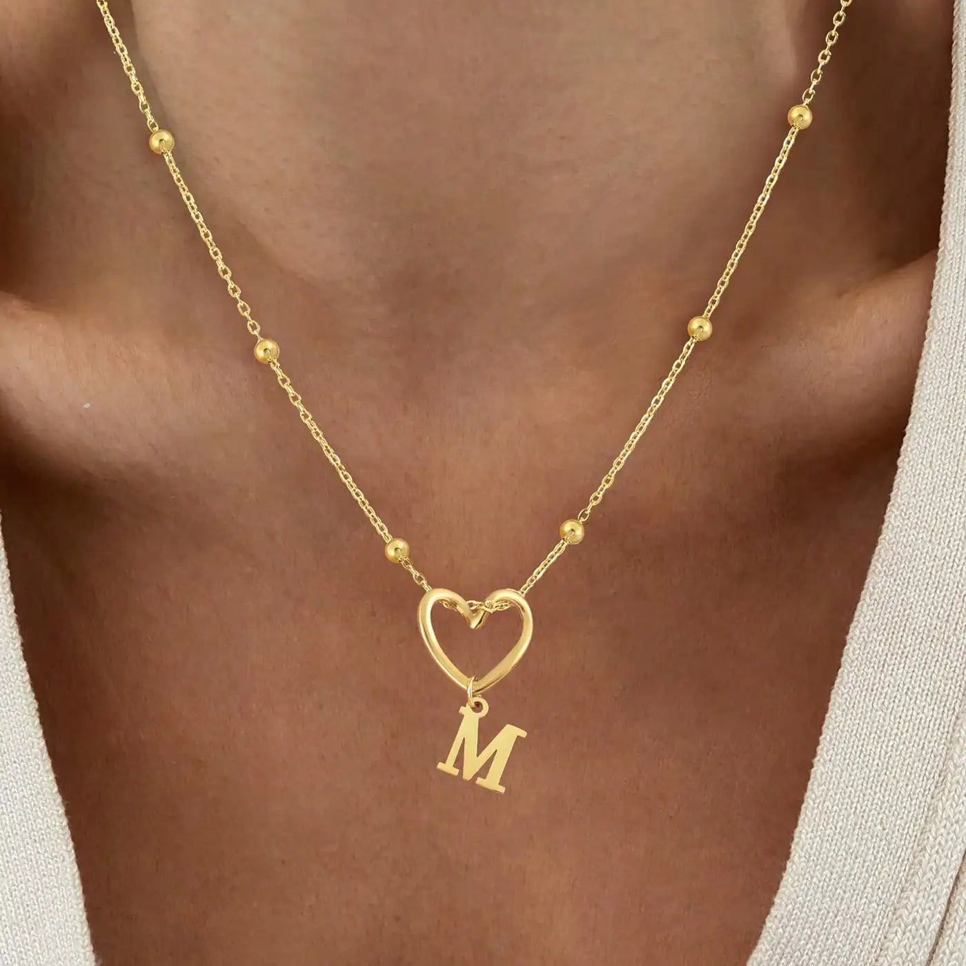 Initial Heart Necklace
