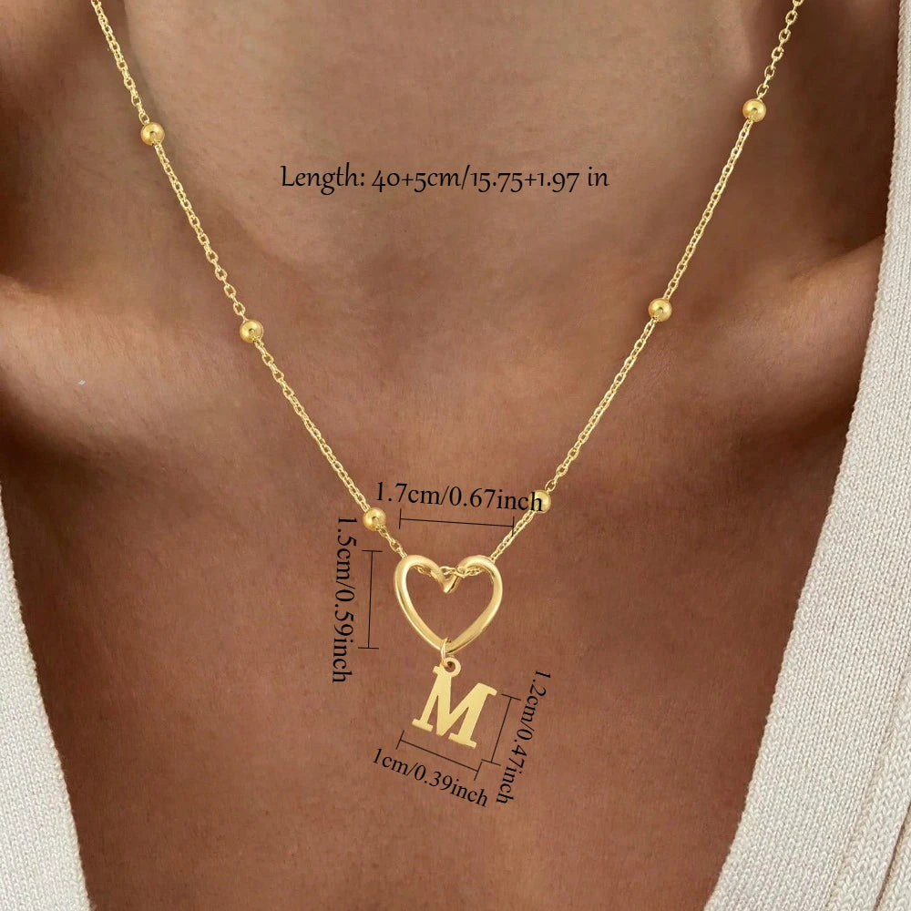 Initial Heart Necklace