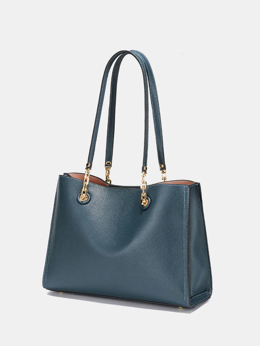 ZENCY Genuine Leather Tote Bag