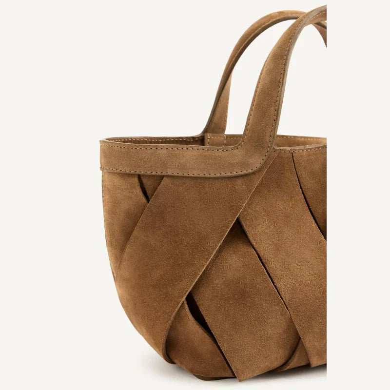 Mini Suede Shopper Bag