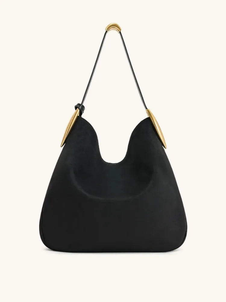 Nina Suede Armpit Bag