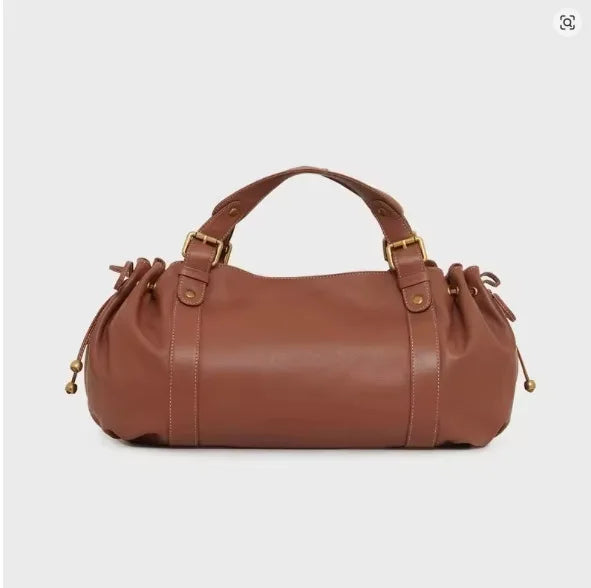 Vintage Soft Leather Tote Bag