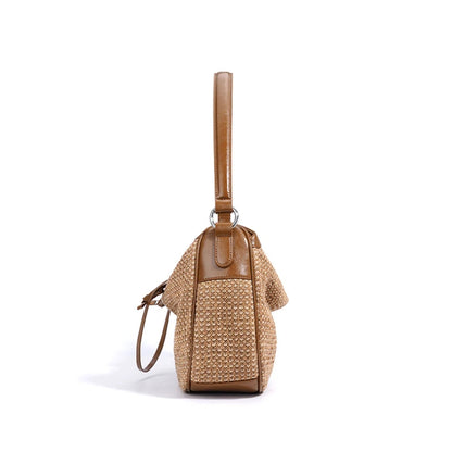 Women Grass Woven Shoulder Bag